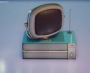 The Retro TV: the Philco Predicta Princess. These 1958-1960 Predicta TV series used a swivel-picture-tube concept and had the CRT separated from the cabinet, which could come in a great range of types, materials and colors. nnThe music is a free sample called “Loops_Synth_100_F_Neverending_GH” downloaded from https://www.ghosthack.de.