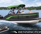 Bennington’s all-new LX is at the top of our L Series, with even more standards and options to satisfy nearly every boater’s needs.Get More Info: https://www.BenningtonMarine.comn nAt the top of our L Series is the LX line. It has everything to offer that the L line does, with even more standards and options to satisfy every boater’s needs. The LX’s newly designed exterior offers 4 aggressive louvers in the bow alongside a LARGER bolder brushed silver Bennington logo. Starting on the L