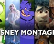 Disney Montage 3nnAnother montage/tribute that I&#39;ve put together for Disney Animations. The video and titles were done in AECC and SV17.nn------------------------------------------------nMusic by Really Slow MotionnTracks: Beyonder and FirewingnAlbum: MiraculumnnBuy Really Slow Motion musicnnAmazon : http://amzn.to/1lTltY5niTunes: http://bit.ly/1ee3l8KnSpotify: http://bit.ly/1r3lPvNnBandcamp: http://bit.ly/1DqtZSonnThe clips used are from the following Disney Classics and Pixar Animations.nnSnow