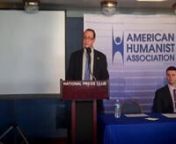 www.considerhumanism.orgnnPress Conference, National Press Club, November 9, 2010.n nSpeeches by: Roy Speckhardt (00:00), Executive Director of the American Humanist Association; Todd Stiefel (07:50), Member of the American Humanist Association Advisory Board and President of the Todd Stiefel Foundation and Sara Ameigh (16:30), Communications and Policy Assistant for the American Humanist Association.nnnnHumanists Launch Largest National Advertising Campaign Critical of Religious Scripturenn(Was