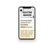 Routini Maker App Complete Flow from routini