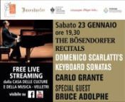 DOMENICO SCARLATTInSonata Parma 12 15 K 425 in G Major Allegro moltonCARLO GRANTE, pianonRecorded live on January 23rd 2021, in the Auditorium of the Casa delle Culture e della Musica in Velletri, Italy, as part of ‘The Bösendorfer Recitals’ first series. nhttps://www.boesendorfer-recitals.com/​n---------------------------------------------------------------------------------------------------------nOrganised by:n* Associazione Mozart Italia – sede Castelli romanin http://mozartitaliaca