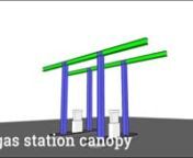 Light Weight Steel Structure Gas Station Canopy Cost
