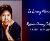 Rosario went to Heaven on 12-17-2021. She died peacefully, surrounded by family, at her home.She had suffered a strokeMichelle Rindels Snyder (husband, Riley), of Carson City, NV, and Matthew Rindels of Roseville, CA, Westley James Ashworth (wife Arielle), Kuna, ID, and Tabitha Rose Spencer (husband Craig)of Kuna, ID great-grandchildren: Josiah Scott, Stella Gabrielle, Sofia Ruby, and Scarlett Camille Rindels of Sonoma, CA; Rosie was preceded in death by her husband, Robert Hale in 2010, and