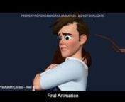 Shot progression of a crucial Dad-daughter moment I got to animate at the end of the movie!nThis moment is a call back to an earlier bit in the movie when Tim struggles to connect with his fast growing daughter and she prefers shaking his hand to getting a goodnight kiss from him.