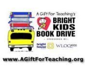 For the entire month of March, campaign partners Bright House Networks and WLOQ 103.1 host the annual Bright Kids Book Drive campaign collecting new and gently-used K-12 books for students in need. A Gift For Teaching is always seeking the community&#39;s help to keep the book sections of the free stores stocked with a wide variety of age-appropriate reading materials for students and their classroom libraries. Donations can be dropped off at WLOQ, any CFE Federal Credit Union branch or at any AGFT