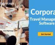 FlightsLogic provides Corporate Travel Management Software, Corporate Travel Services to tour operators, travel agencies, and travel companies globally. Our Corporate Travel Management Software is an innovative and robust solution with robust tools that automate the process.nnFlightsLogic Corporate Travel Management System provides you with a solution to simplifying your pre-trip request and approval process. Our system will assist you in managing the expenditures even before it comes. nnOur Cor