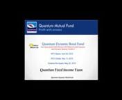 The Quantum Dynamic Bond Fund is a debt fund which will primarily invest in Government Securities and PSU Bonds / instruments rated AAA/ AA and so forthnTo watch this video on Youtube please click on the following link:nhttps://www.youtube.com/watch?v=fKbYNoJBdMgnwww.Quantumamc.com