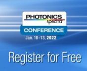 Photonics Media will host its second annual Photonics Spectra Conference Jan. 10-13. The virtual event will comprise four technology tracks — Lasers, Optics, Sensors and Detectors, and Imaging — each assigned to its own day.nnThe program features 40+ industry-leading speakers who will present on a wide range of topics, including the latest advancements in photonic components and systems technology, as well as trending applications spanning laser materials processing, fiber optic sensors, det