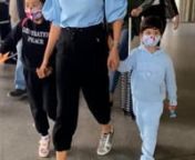 Meera rajput with children spotted at airport from meera rajput