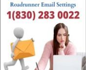 Dial if Roadrunner Email Not Working at 1(830) 283 0022, Roadrunner 24x7 Live Support expert now to get assistance with technical Open Roadrunner webmail on the device and select “settings” option. Go to the manual server settings and choose POP Settings from there, etc.