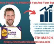 Get your ticket here - https://bit.ly/3aReSvhnnYou’re good at what you do. No – forget that, you’re great at what you do, aren’t you? When you’re in delivery mode – be that building a website, planning a wedding, fitting a boiler or providing tax advice – you deliver an amazing product with fantastic customer service.nnSo why is it that you don’t get all the opportunities your rich talents deserve? Why is it that other people get the breaks, even if they’re not as good as you?