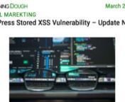 https://www.morningdough.com/?ref=ytchannelnGet the daily newsletter in your inbox:nnRead the full newsletter here:nhttps://www.morningdough.com/stories/wordpress-core-vulnerability-2022/nnMorning Dough (23/03/2022) - WordPress Stored XSS Vulnerability – Update NownnGood morning!nnIn today’s edition:nn� Shutdown of third-party YouTube app ‘Vance’ raises questions about ad blockers.n� EU, UK to investigate Google and Meta for ad tech antitrust violation.n� WordPress Stored XSS Vulne