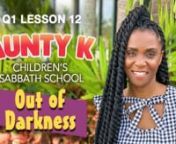 This March 19th, 2022 “Out Of Darkness” Aunty K Children Sabbath School has a Welcome, Message Sign of the day, Opening prayer, Nhael’s Nature Nuggets, Sing-a-long time, Memory verses, Story-Hill, Quiz Kids, #Puzzlefun, Mission story, Object Lesson with Aunty Patti Pat, Ask Pastah Nassah, Crafty Craft with Aunt Polly,Takell’s Tasty Treats &amp; Closing prayer. nnnThe Message:God will help me share His message of salvation with others.nnMemory Verse: “[God] is patient with you, not wa