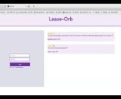 I created a web app called LEASE-ORB that allows users wanting to break their existing lease to put it up as being available for other users who might be interested in taking it over. The idea was born when back in 2018, I had to close my lease immediately but was slapped by the tedious rental lease agreement which prevented me from doing so without meeting some conditions.nnIt is these conditions that lease-orb seeks to alleviate.nnThe technologies I utilized include Google Map Place for Auto-c