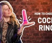 Cock rings are an amazing sex toy with a whole lot of benefits. Here&#39;s how to choose the perfect cock ring for you. nnEmma’s here with another episode of Doing It and this week she is talking about Cock Rings. The underrated sex toy that all is all about pleasure and function. These babies have a lot of benefits for better sex and they feel super good too. nn⭐⭐⭐Use code ATMSTV10 at Adulttoymegastore for 10% off your order⭐ ⭐⭐nnIn this episode we feature:nn**Single Loop Cock Rin
