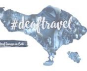 #deaftravel: Deaf Tourism in Bali explores the experiences of deaf tourists who visited Bali as solo travelers, in pairs, or in groups, in the summer of 2018. The tourists originated from Europe, the USA, and India. They joined tours guided by two deaf tour guides, Wahyu and Gio, whosevery different backgrounds inform their styles of guiding and the travel itineraries they design. The deaf tourists and guides used a range of sign languages, including International Sign. The film shows how they