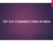 Today,E-commerce is one of the most popular business methods for consumers to purchase and sell goods after Multi-Level Marketing Business. The Indian E-commerce industries have witnessed an evolution of trend since 2007. This unpredicted growth has a significant impact on the giants of the Indian business sector start their own ventures of E-commerce firms.nIndia has an Internet user base of about 696.77million as of May 2020, about 40% of the population. Despite being the second-largest user b