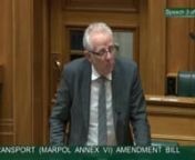 2021-11-09 - Maritime Transport (MARPOL Annex VI) Amendment Bill - Third Reading - Video 3nnGreg O&#39;Connor