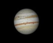 Film d&#39;animation de Pascal Chauvet. Pour le réaliser, il a utilisé mon planisphère de la planète Jupiter 2011, lui-même tracé à partir de mes dessins réalisés avec mon télescope.