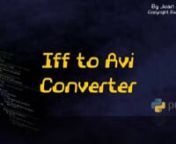 I developed this tool to auto-convert renderer IFF sequences into light-weight mp4 AVI files. Used for streaming and fast sharing purposes.nThis converter uses FFMPEG encoder to generate mp4 avi file, and inserts the audio file of each film-shot if its available.nWas coded using Python and Qt.