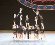 This is Double Down&#39;s Junior Level 2 team performing at the State Cheer &amp; Dance Championship 2012 in Daytona Beach, FL.The came into Day 2 in 5th place and moved up to take home 3rd place out of 7 teams.Way to start the season guys!