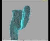 I know that in 2012, the most of you want simulations :), but still this is my old R&amp;D on bones, muscle, skin animation which was created in Houdini 9.5/10 few years ago!nnAll work is mine. I dont use Houdini muscle and skin system.nnBasic idea is based on settings bone poses and then define how muscles and skin(sliding) look in particular pose. This is much better than linking bones(muscles) with skin vertexes using weights. It has much more control, but GUI is not so user friendly :( curre