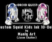 This is a little video showcasing my Droid Quest custom 10-Doh! I made for the Vinyl Thoughts 2 art show. I created the faux game animation in Flash. The core of the toy is a 1st Gen iPhone that I stripped down.nnMusic: Cantina Band (excerpt) by John Williams from the Star Wars Episode IV Soundtrack.nStar Wars and music © George Lucas &amp; 20th Century Fox.