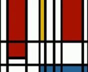 This work is a combination between art and music; the famous Mondrian piece