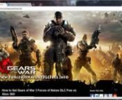 This video tutorial about how to get exclusive Gears of War 3 Forces of Nature DLC code which can be used in Gears of War 3 xbox 360 game. This is very rare dlc code to get it. So Don&#39;t miss out this chance to Download Forces of Nature DLC for free on Gears of War 3 game. Visit following web site and read more information about this;nnhttp://www.forcesofnaturedlcfree.info/nnAfter received your Gears of War 3 Forces of Nature DLC code, visit xbox live marketplace and redeem it. After that you wil