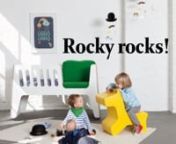 This Video shows all stages of using the convertible Rocky bed by jäll &amp; tofta.nUse it as a rocking chair, a cradle, a crib, a childrens bed or as a cave to hide in it!nnDieses Video zeigt alle Nutzungsmöglichkeiten des mitwachsenden Bettes Rocky von jäll &amp; tofta.nNutzt Rocky als Schaukelstuhl, Babywiege, Gitterbett, Kinderbett oder als Versteck!nnnMusic by Seamsnhttp://seamsmusic.comnnVisit our websitenhttp://www.jaellundtofta.dennThanks to Anne D, Jule Frieda.P. and the Pumpe brothe