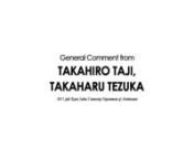 (03:05- In English)nn2011 FALL:nTAKAHARU TEZUKA WORKSHOPnin Kyoto Seika Universitynnterm: 2011.9.19-26nnVisiting Proffesor: Takaharu TezukanGuest Critic: Takahiro Taji (Kyoto University)nModerator: Takayuki SuzukinnWorkshop Site: seika-architecture.jp/​jpn/​2011Fall_Workshop.html