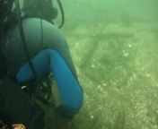 Cool dive in the St Lawrence river in Cardinal, Ontario with Nepteau crew and fans.nThe water temperature was 66 F, outside was around 84F and cloudy and the dive was at a max depth of 30 feet. There was good currents of about 2-3 knots. nnP.S. The song is