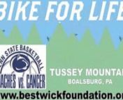 Inaugural Bestwick Foundation “Bike For Life”nSet For Saturday, Oct. 22 at Tussey Mountainn nnX-Game Champion Jamie Bestwick to host event that supports Penn State-Coaches vs. Cancer Oct. 3, 2011 – Coming off an unprecedented fifth-straight X-Games world championship, action sports legend and State College resident Jamie Bestwick (http://jamiebestwick.com) will host the inaugural Bestwick Foundation “Bike For Life” onSaturday, Oct. 22 at Tussey Mountain in Boalsburg, Pa.nnCharity b