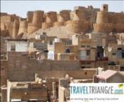 The dramatic desert fortress of Jaisalmer is an exotic city in Rajasthan&#39;s great Thar Desert.