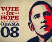 “Vote For Hope” was written to encourage and inspire the hip hop generation—and everyone—to get involved, and contribute their time, energy, creativity, and other resources to be the change they want to see in the world. We have been inspired by the artistic and musical contributions that have been pouring out across the nation in support of Barack Obama&#39;s historic campaign. Vote for Hope is our offering to this creative movement. It is our way of adding our small voice to the collective