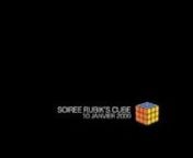 La soirée Rubik&#39;sCube.nChaque invité arrive en portant sur lui toutes les couleurs du pantone Rubik&#39;s Cube, au fur et à mesure de la fête les vetements s&#39;échangent, le but étant de venir valider devant l&#39;appareil photo dès qu&#39;une couleur est complétée...nn20h ==&#62; 08h : 1600 photosnMusic : Aphex Twin