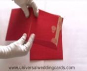 For more details see:nhttp://www.universalweddingcards.com/completeview.asp?cardcode=us-801nnDesigner invitation in silk handmadepaper sheet with two inserts and matching envelope. Matching rsvp and thank you cards are available online.