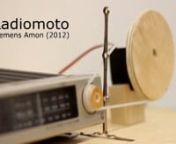 Radiomoto (Clemens Amon) - Klanginstallation für sechs Radios, Servomotoren und Mikrocontroller im Sinne von John Cage.nnAusgestellt (UA) vom 4. bis zum 8.12.2012 im Rahmen von