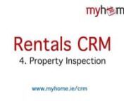 Recording rental property inspections on MyHome.ie CRM.nnhttp://www.myhome.ie/crm