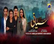 To WATCHALL EPISODESCLICK HERE https://www.dailymotion.com/playlist/x7lwrd&#60;br/&#62;Writer: Sadia Akhtar&#124;Director: Ali Akbar&#60;br/&#62;Cast: Anmol Baloch (Kiran)&#60;br/&#62;Mohsin Abbas Haider (Zarbaab)&#60;br/&#62;Usama Khan (Zohaib)&#60;br/&#62;Saniya Shamshad (Ujala)&#60;br/&#62;Isha Noor (Ayesha)&#60;br/&#62;Erum Akhtar (Reema)&#60;br/&#62;Tipu Sharif (Bakhtiyar)&#60;br/&#62;Seemi Pasha (Zarbab’s Mother)&#60;br/&#62;Yasir Shoro (Rizwan)&#60;br/&#62;Parveen Akbar (Fazeelat)&#60;br/&#62;Beena Chaudhry (Nusrat)&#60;br/&#62;Ramhsa Akmal&#60;br/&#62;Hashim Butt&#60;br/&#62;Ali Akbar&#60;br/&#62;*Siyani Drama Story&#60;br/&#62;Siyani drama story is full of romance, emotions, suspense, and entertainment. The&#60;br/&#62;lead roles are performed by Anmol Baloch, Usama Khan, and Saniya Shamshad.&#60;br/&#62;Anmol Baloch is performing a negative role in this serial. Her character’s name is&#60;br/&#62;Kiran. Kiran is a selfish girl who never hesitates to play with the emotions of others&#60;br/&#62;for the sake of money. She got married to Mohsin Abbas Haider for money and&#60;br/&#62;create problems in his family life.&#60;br/&#62;Saniya Shamshad appeared after a long break and won the heart of her fans with&#60;br/&#62;a different look and incredible acting skills. There are many rising stars from&#60;br/&#62;Pakistan’s showbiz industry who are part of this drama.&#60;br/&#62;Anmol Baloch started her acting career in 2017. Her recent drama was “Ek Sitam&#60;br/&#62;Aur” with Usama Khan. Viewers appreciate their on-screen couple.&#60;br/&#62;Read MORE: Pakistani Drama Wabaal Cast Names &amp; Pics&#60;br/&#62;