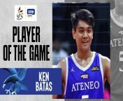 UAAP Player of the Game Highlights: Kennedy Batas erupts for 30 points in Ateneo's escape vs. UP from ese bata you