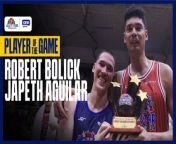 Robert Bolick and Japeth Aguilar share the MVP honors from the 2024 PBA All-Star Game in Bacolod.