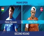 Hungarian Fabian Marozsan produced a stunning upset to beat sixth seed Holger Rune in straight sets in Miami