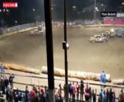 A woman has been killed after a car competing at a demolition derby in Montana crashed into spectators.