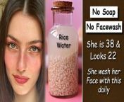 How toRemove Wrinkles and get Glowing Skin by rice water,Stop using soap and facewash&#60;br/&#62;&#60;br/&#62;#diy #skincare #beauty #trending #viral #antiaging #motivation &#60;br/&#62;&#60;br/&#62;Welcome to Health and Beauty Tips. We provide you home remedies for health, skin, hair and all beauty problems.&#60;br/&#62;Disclaimer : These contents or videos are only intended for informational purpose.Any information associated with these videos should not be considered as a substitute for prescription suggested by beauty, diet and health care professionals.Viewers are subjected to use these information on their own risk.This channel doesn’t take any responsibility for any harm, side-effects, illness or any health or skin care problems caused due to the use of our content or anything related to this. Please always remember, products that work for me, may not work for you, always try &amp; either get a sample or test them out before buying if you are unsure. If not, you don&#39;t have to use the exact same products as me, you can always use similar products or your favorites instead.&#60;br/&#62;&#60;br/&#62;rice water for skin,rice water for large open pores,rice water for face,rice water for dark spots,rice water for skin whitening,glowing skin with rice water,glass skin,korean skincare with rice water