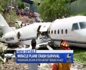 A private jet traveling from Austin, Texas, crashed off the runway in Honduras, nearly snapped in half, but everyone on board survived.