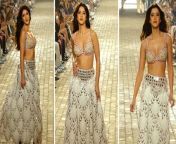 Shanaya Kapoor walks the fashion ramp donning a pearl white shiny lehenga at an ace event in mumbai. The actress carried supreme grace &amp; style in her mesmerising ethnic avatar &amp; will soon be gearing up for her starry film debut.