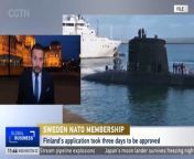 #Sweden&#39;s Prime Minister has hailed the approval of his country&#39;s #NATO membership bid as a ‘historic day.’ The application was submitted after the start of the Russia-Ukraine conflict, but was held up by opposition from #Türkiye and #Hungary. The Hungarian Parliament has now voted to ratify Sweden&#39;s membership. CGTN correspondent Pablo Gutierrez reports from #Budapest.