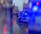 A gunman is at large after three people were injured in a shooting in Clapham.Officers were chasing a moped at 4.55pm on Friday after it failed to stop when a weapon, believed to be a shotgun, was fired from the bike near Clapham Common South Side.Two people sustained shotgun pellet injuries and a third was injured by the moped. The suspects fled the scene.